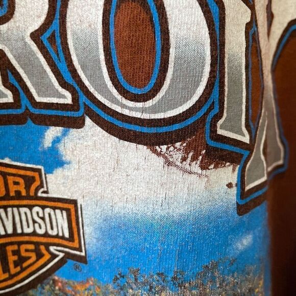 2007 Harley Davidson Smokey Skull Ombre Tshirt XL - Picture 7 of 7